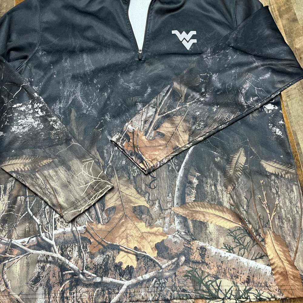 Colosseum Black Quarter-Zip Pullover West Virginia Large